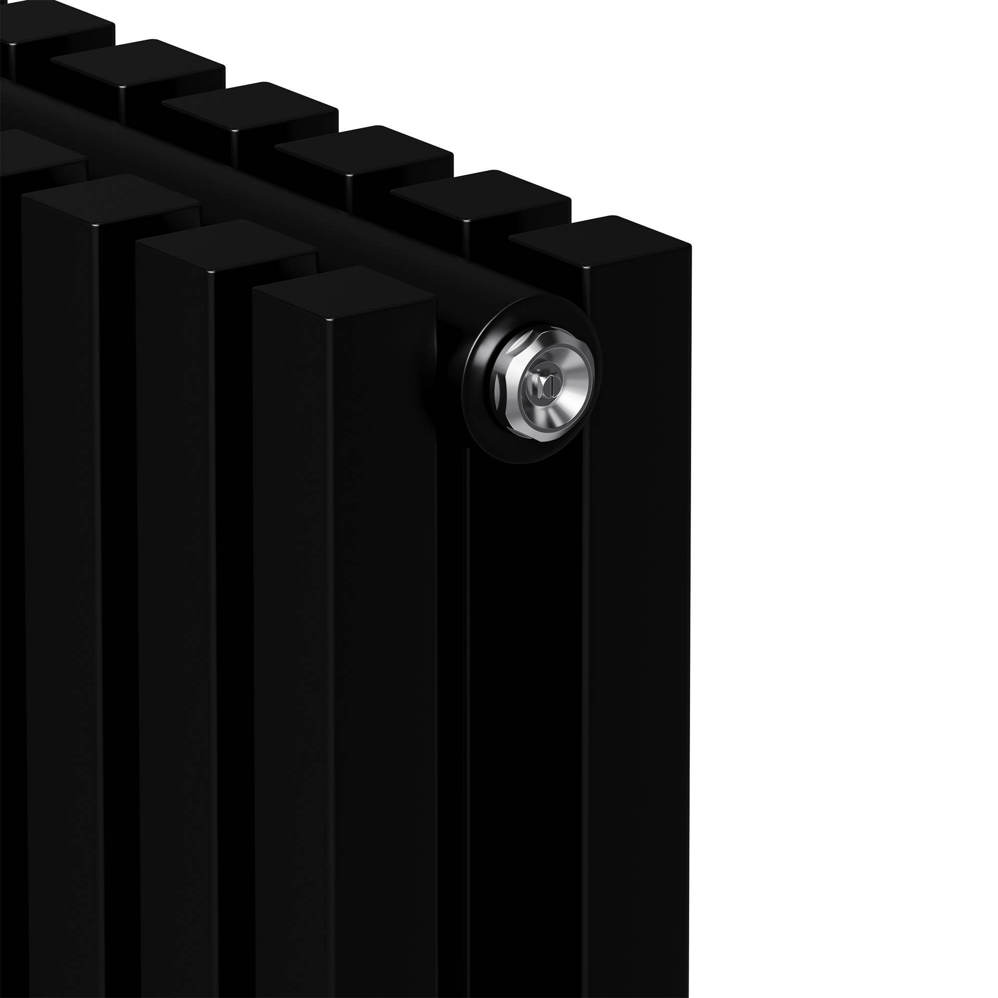 Стальной трубчатый радиатор Royal Thermo Shift Q30 C2180 4 секции боковое подключение RAL 9005m НС-1631252