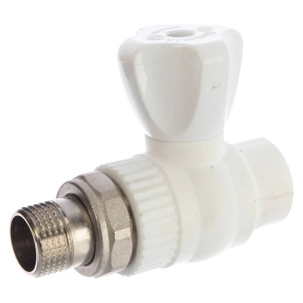 Кран шаровой радиаторный Lammin PPR угловой 20x1/2 LPPR.RBV.A.2012