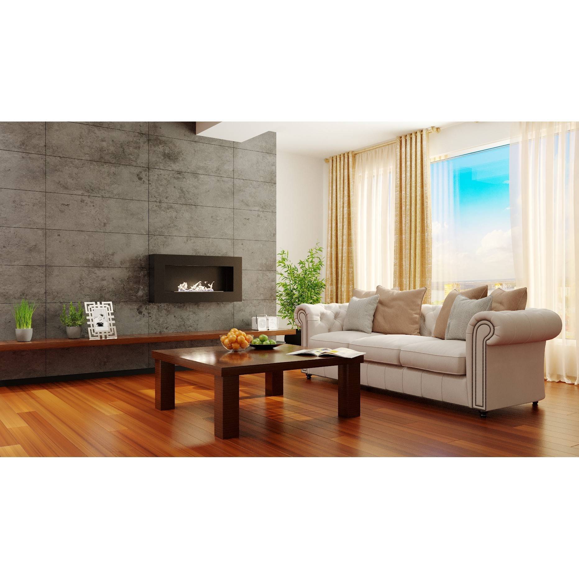 Биокамин настенный Firelight BFP/W-90 Black