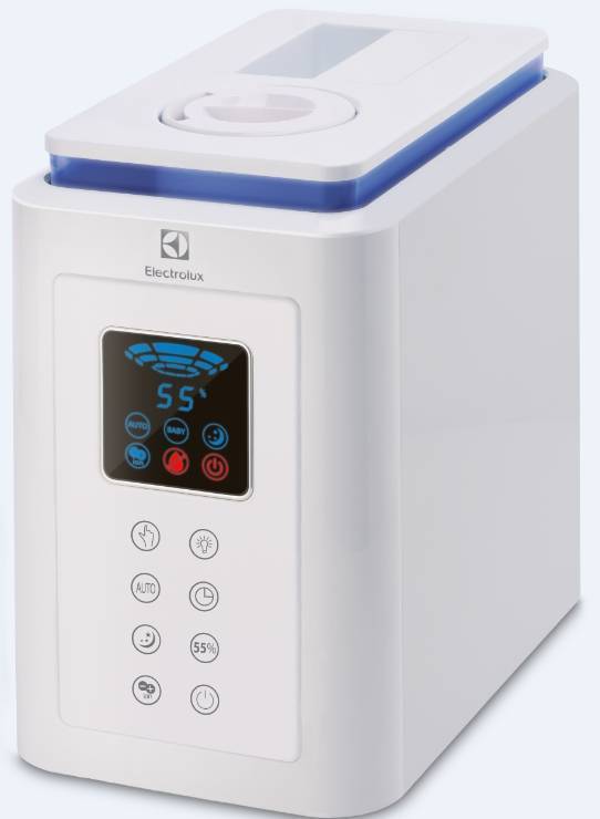 Увлажнитель воздуха ультразвуковой Electrolux EHU-1020D белый EHU-1020D