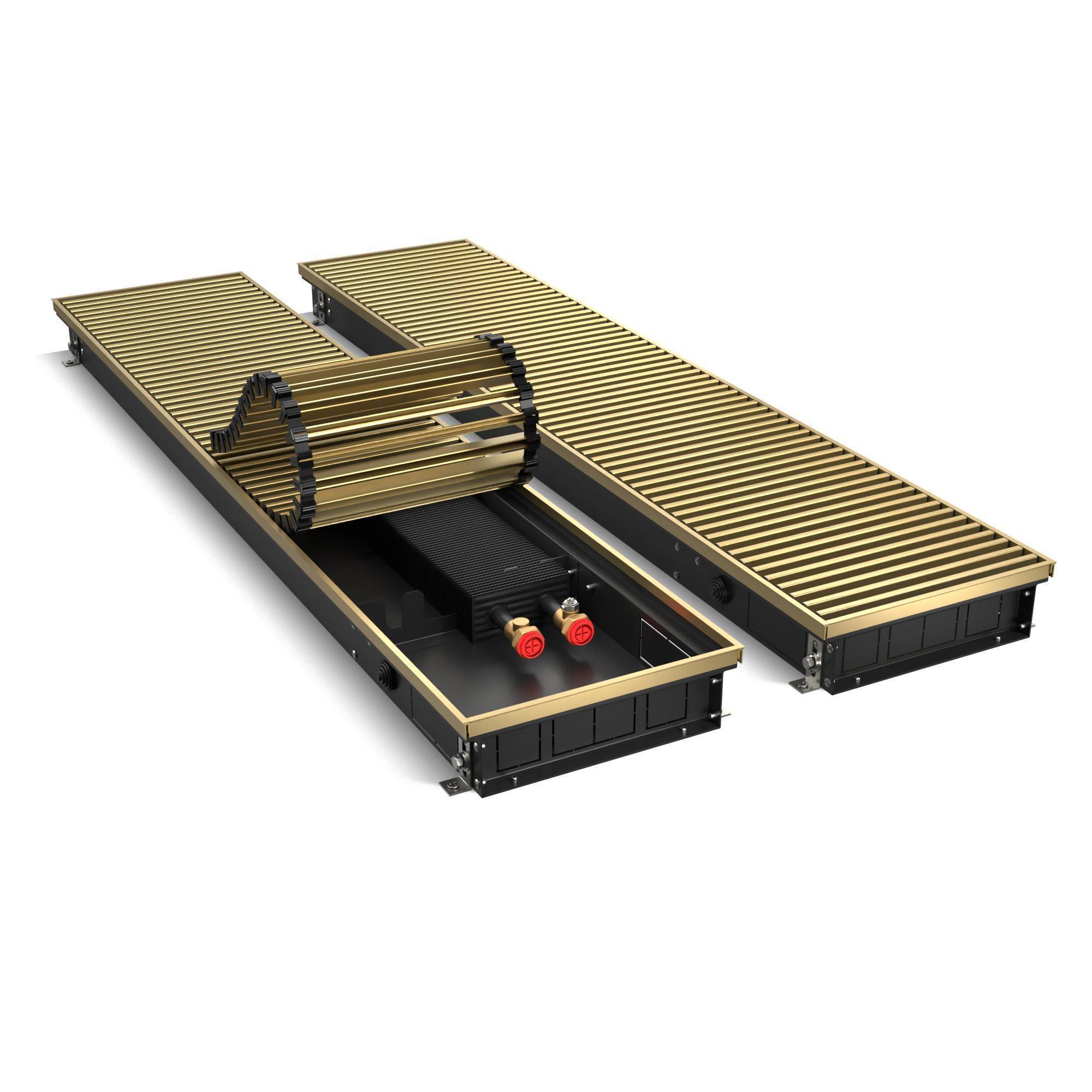 Конвектор внутрипольный Royal Thermo ATRIUM 75x250x900 мм золото ATRIUM-75/250/900-DG-U-AU