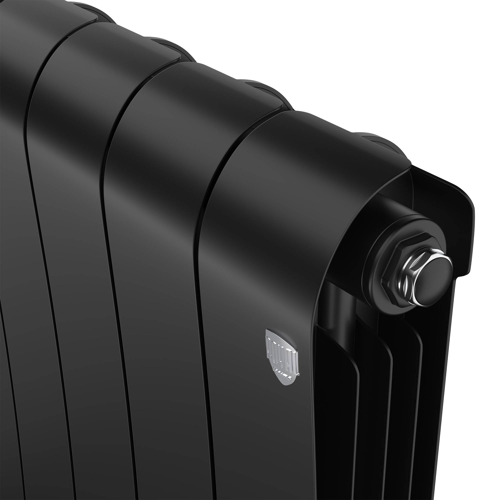 Радиатор биметаллический Royal Thermo Infinity 500 Noir Sable 4 секции боковое подключение НС-1629993