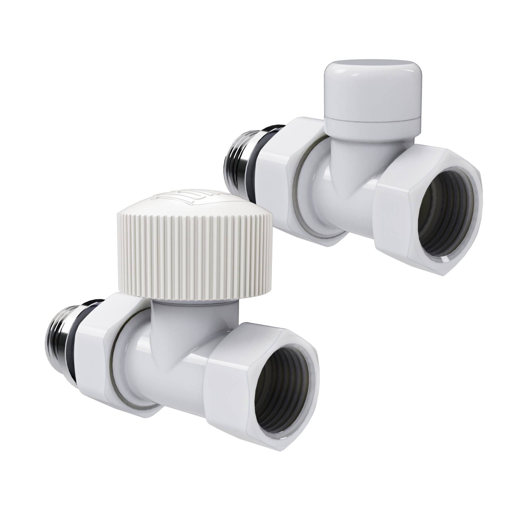 Набор термостатический прямой Royal Thermo Design 1/2 M30x1,5 Белый НС-1640376