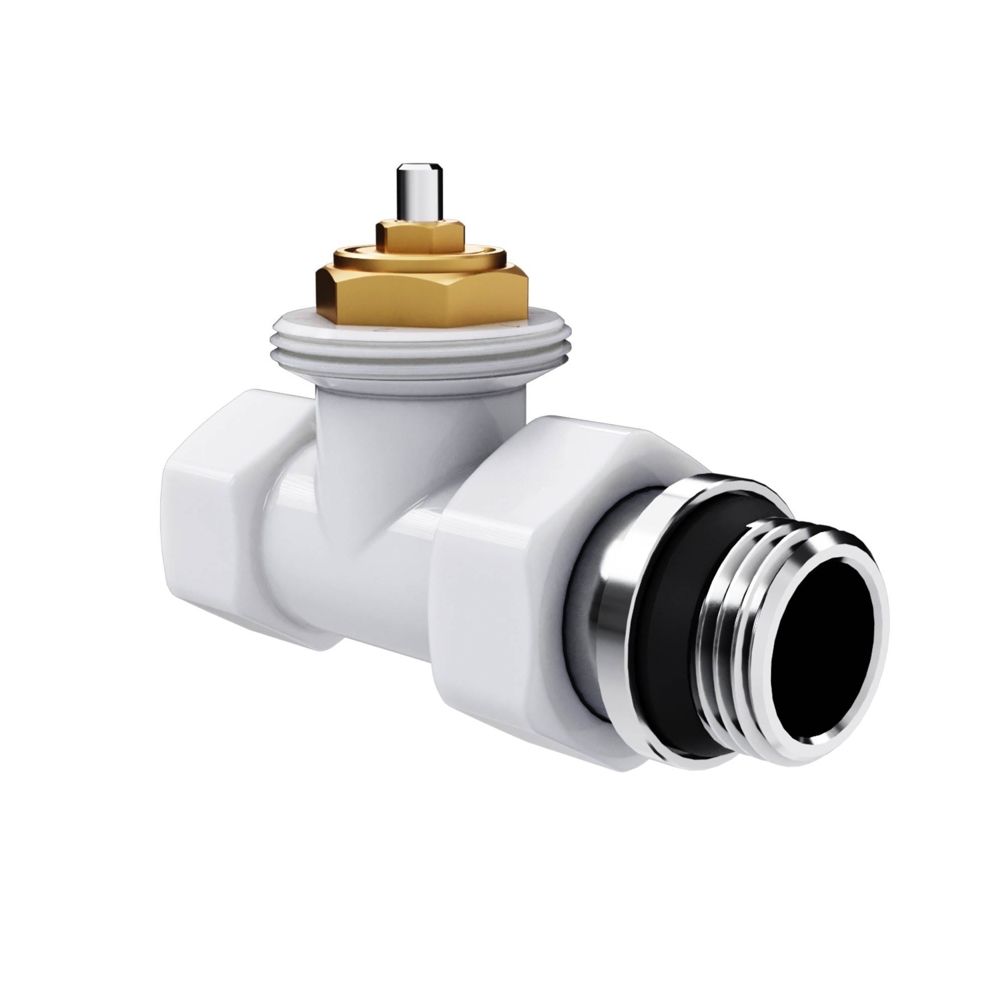 Набор термостатический прямой Royal Thermo Design 1/2 M30x1,5 Белый НС-1640376