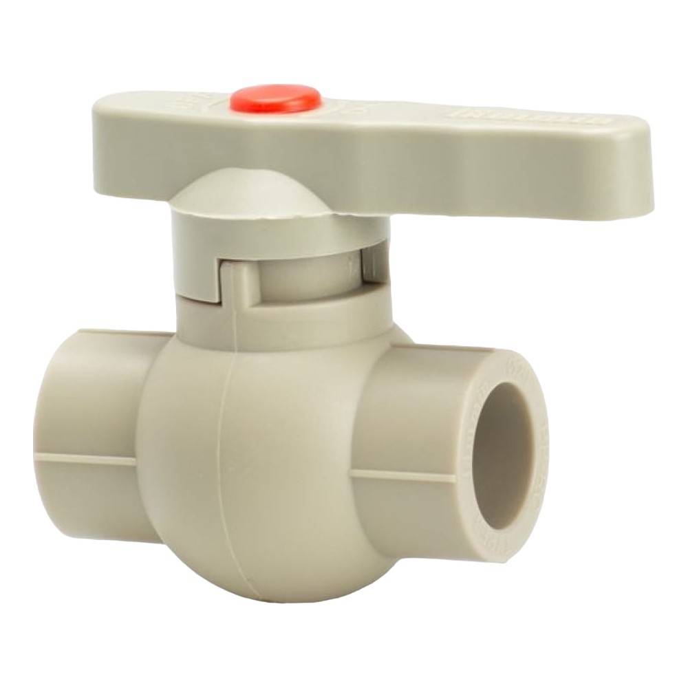 Кран шаровой полипропиленовый Lammin PPR Premium 20 мм серый LM.PPR.BV.P.20.G