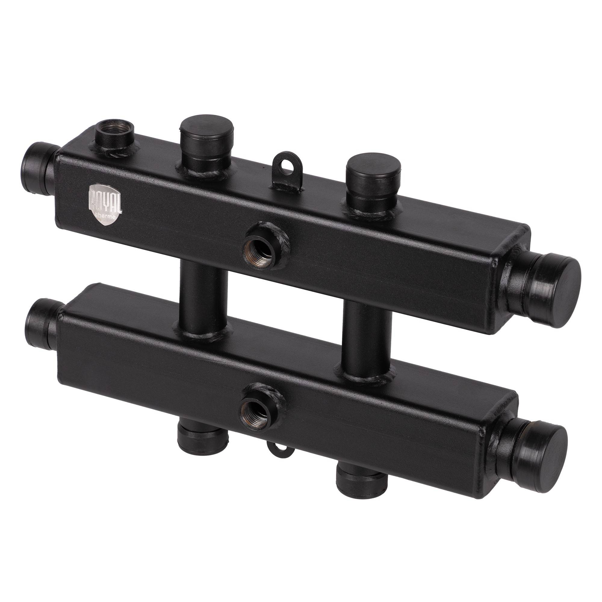 Коллектор распределительный Royal Thermo 3 контура (1 вверх, 1 вниз, 1 вбок) RTE 50.125.02 D