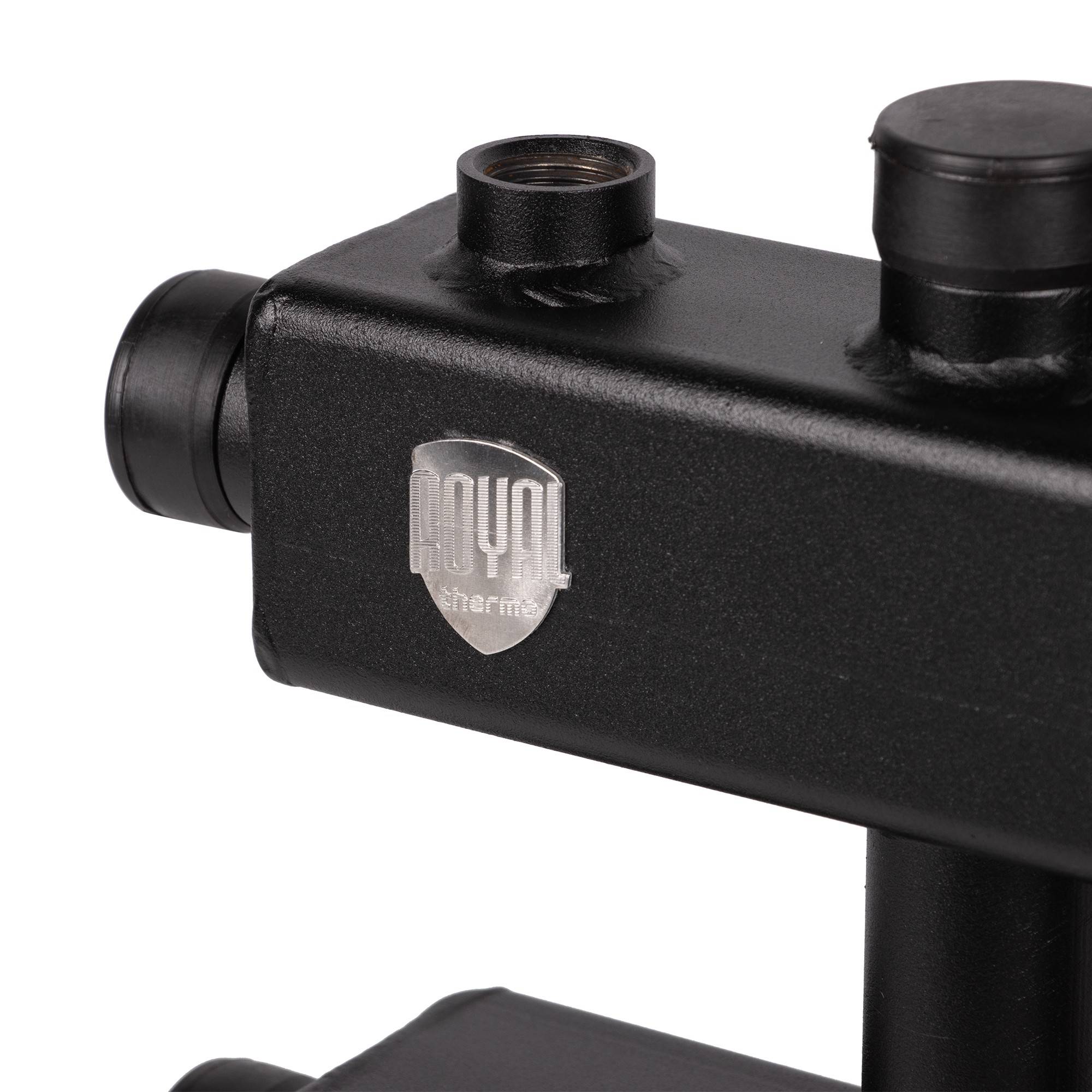 Коллектор распределительный Royal Thermo 3 контура (1 вверх, 1 вниз, 1 вбок) RTE 50.125.02 D