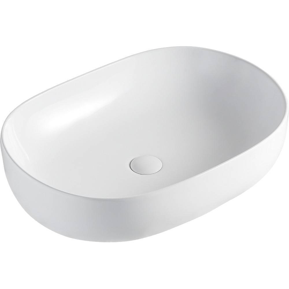 Раковина накладная Orange B04 санфарфор белый глянец B04-600W