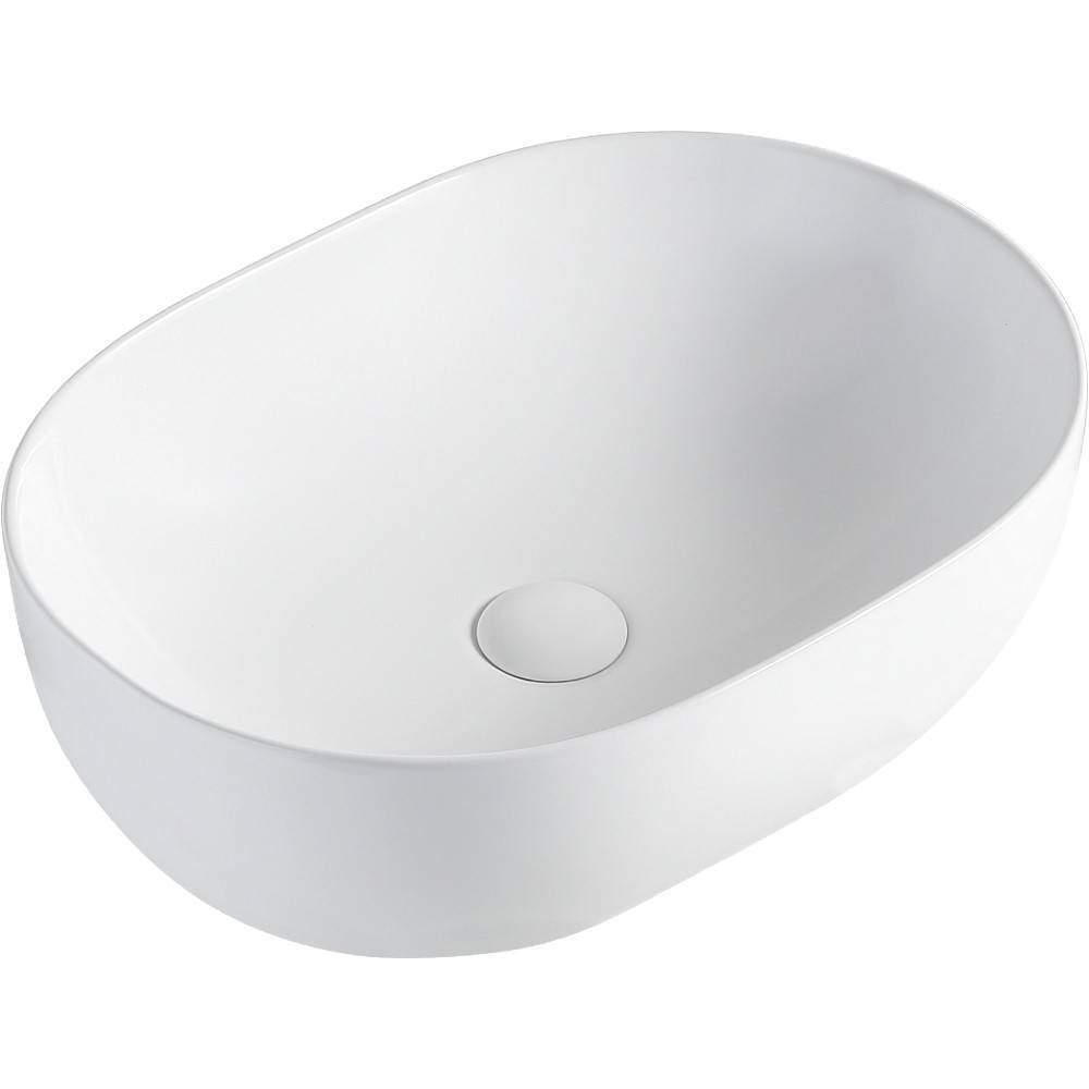 Раковина накладная Orange B05 санфарфор белый глянец B05-480W