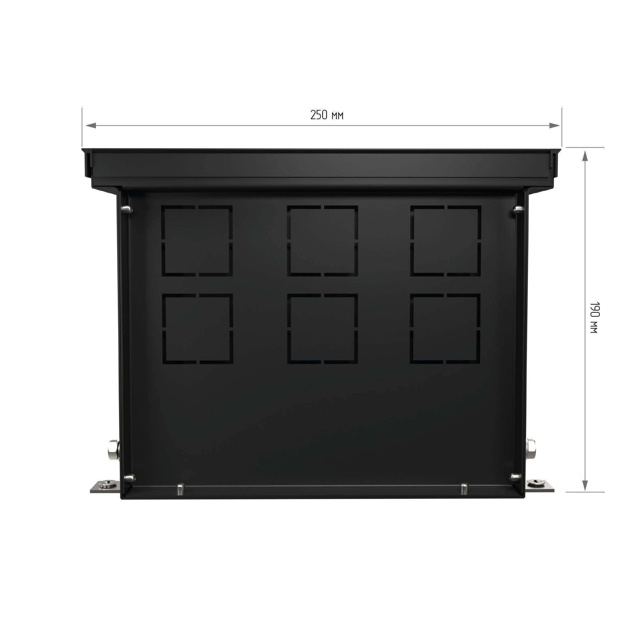 Конвектор внутрипольный Royal Thermo ATRIUM 190x250x2500 мм дизайнерская решетка темная бронза 1558651