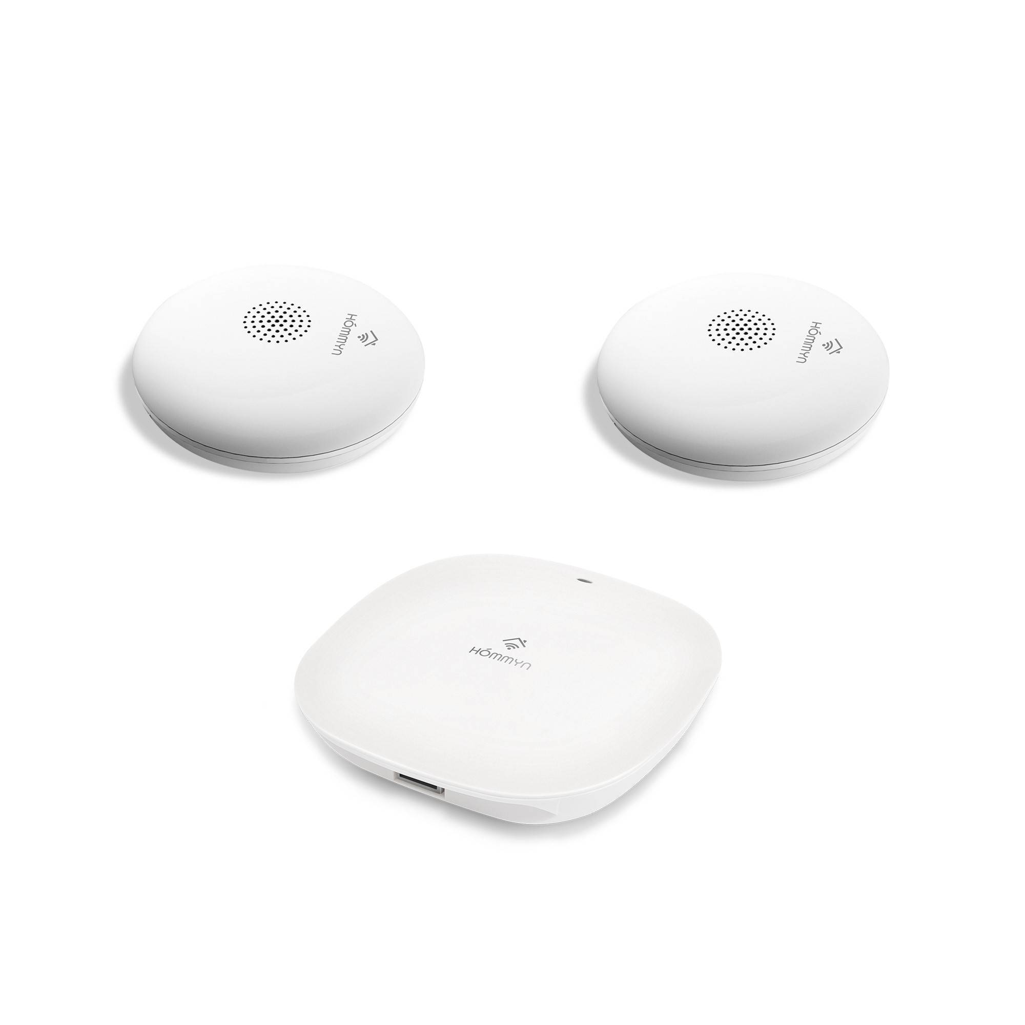 Комплект защиты от протечек HOMMYN Старт: 2 датчика и хаб Zigbee W2HOMKIT01