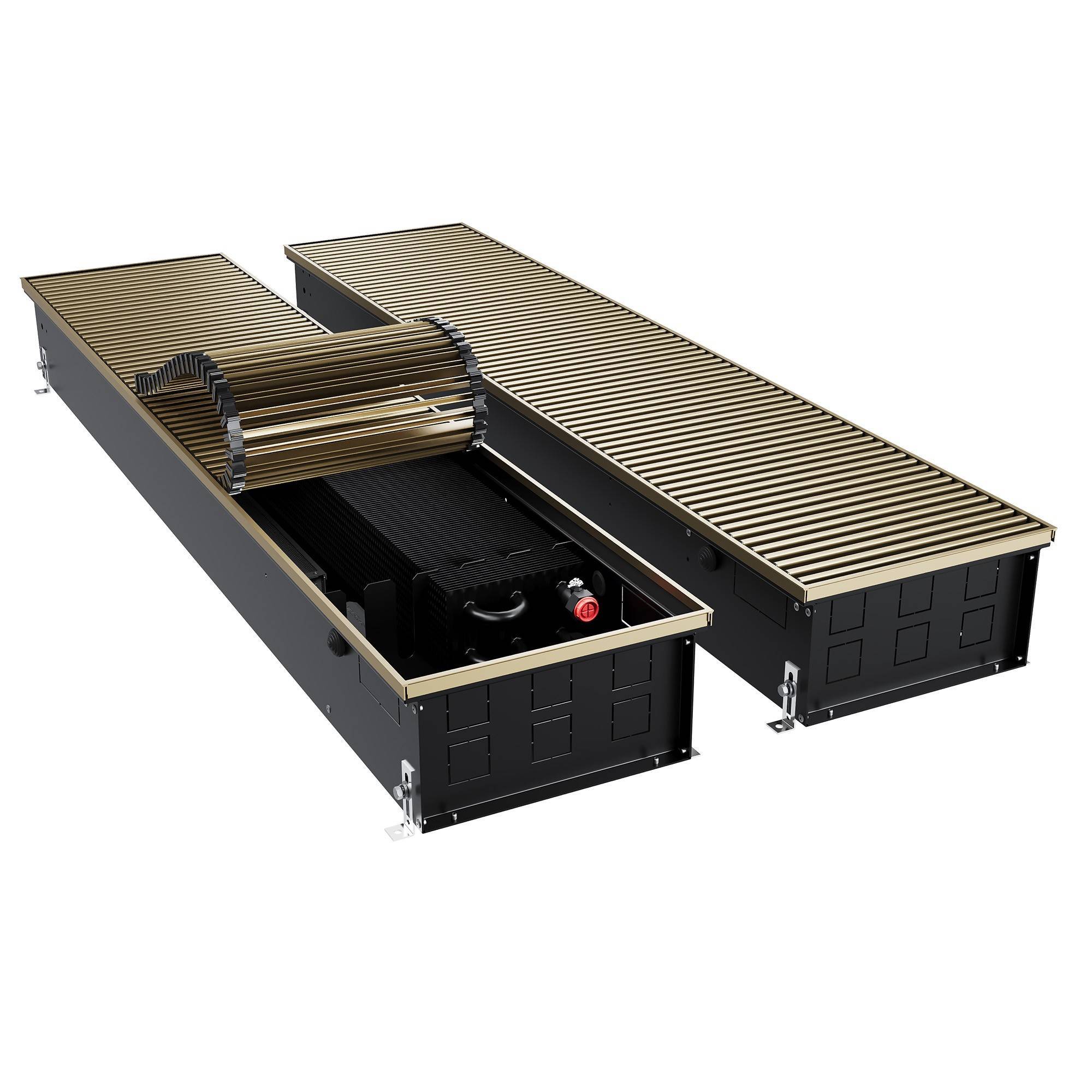 Внутрипольный конвектор Royal Thermo ATRIUM TURBO 150x300x2300 мм инверторный Золото НС-1665757