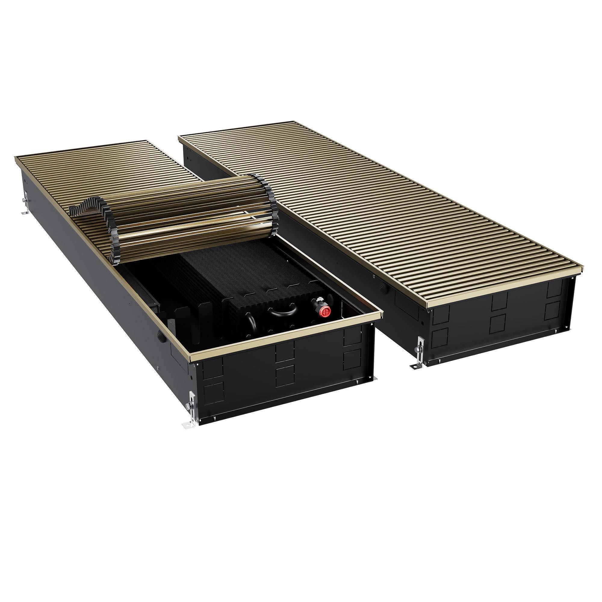 Конвектор внутрипольный Royal Thermo ATRIUM TURBO 150х400х2000 мм DG-U-AU НС-1665771