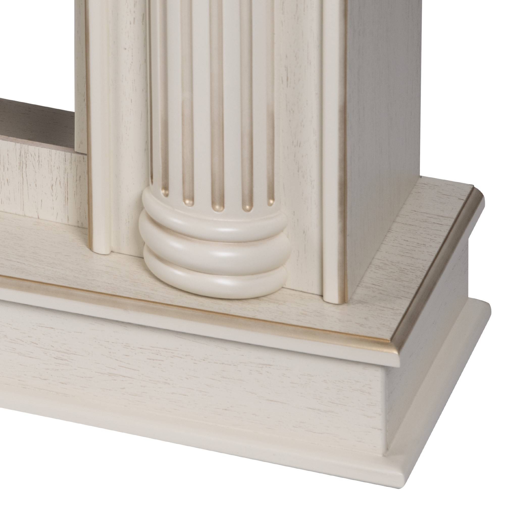 Портал для электрокамина Firelight Olympia 60 слоновая кость с золотой патиной НС-1704088