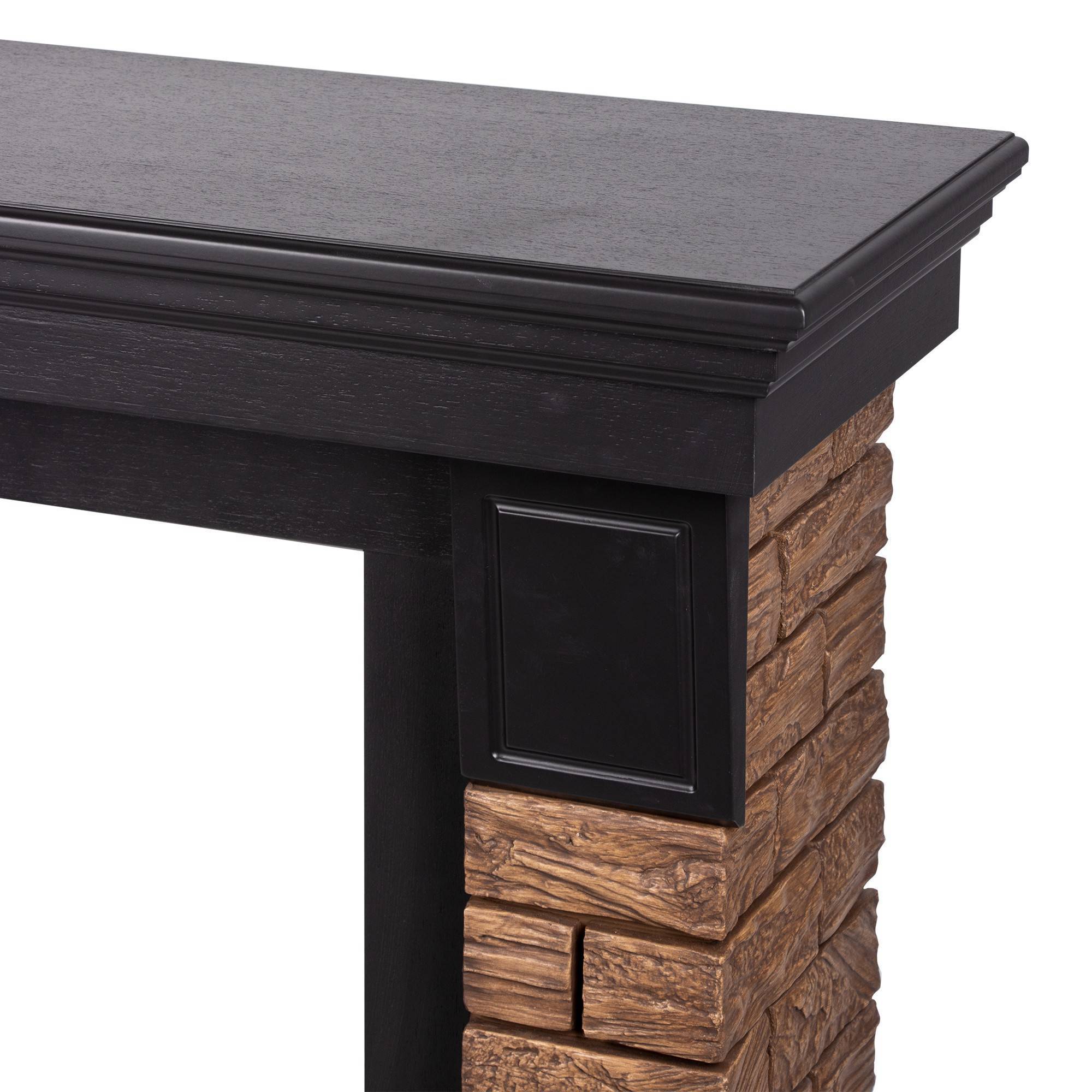 Портал для электрокамина Firelight Forte Wood Classic темный камень шпон венге НС-1535896