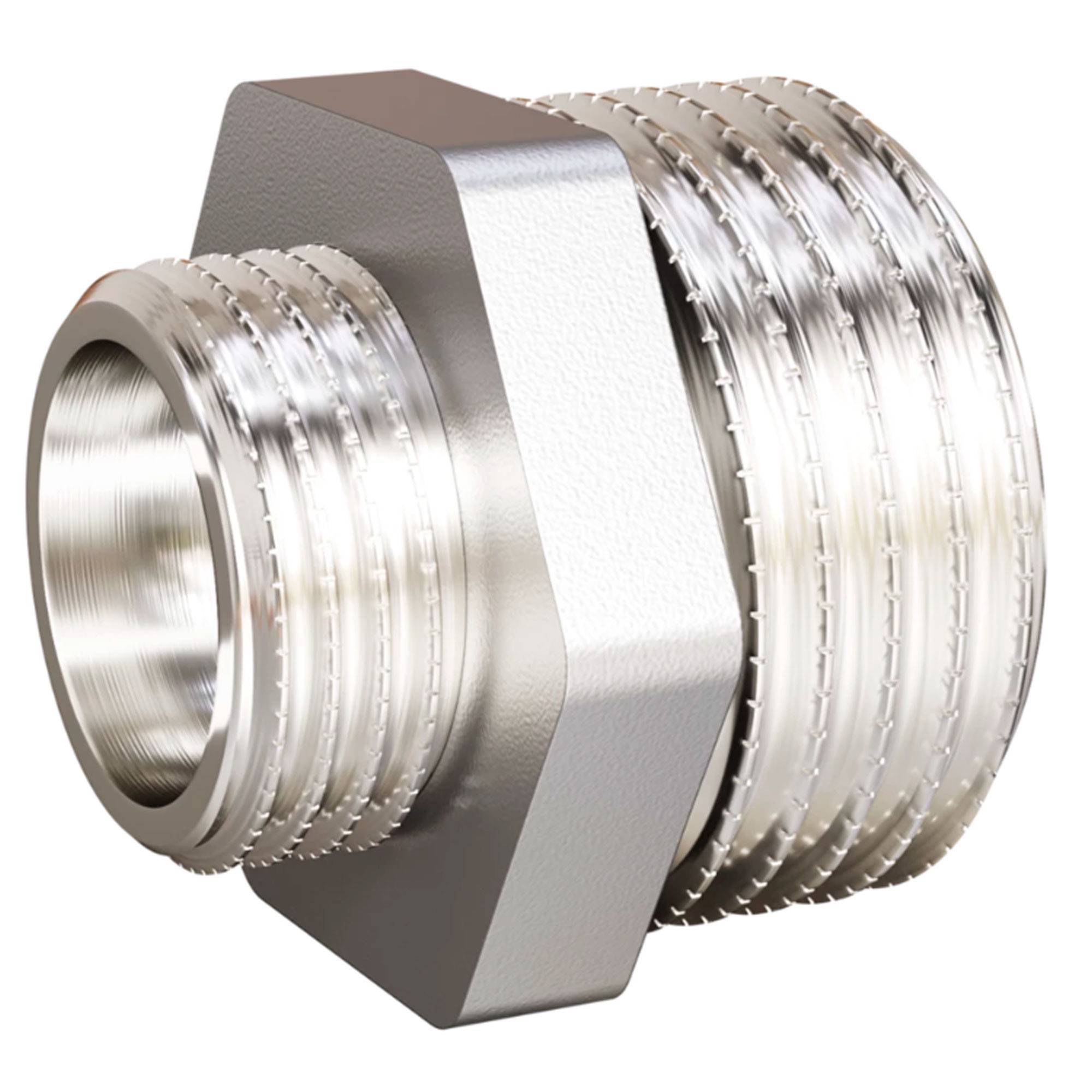 Ниппель переходной LD Pride DN 25 x 20 нр-нр латунь никелированная НС-1558146