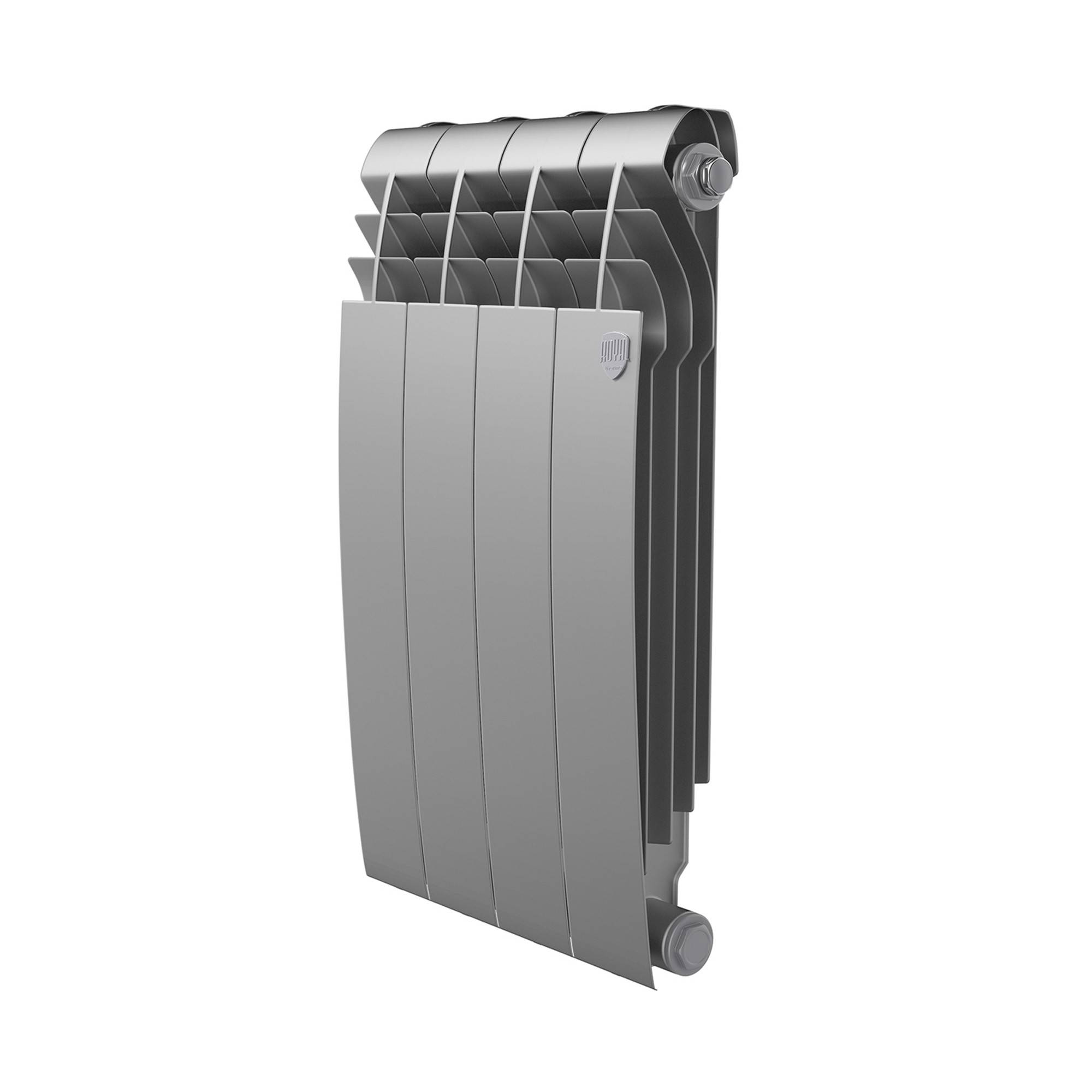 Радиатор биметаллический Royal Thermo BILINER 500 4 секции боковое подключение Серебристый НС-1682277