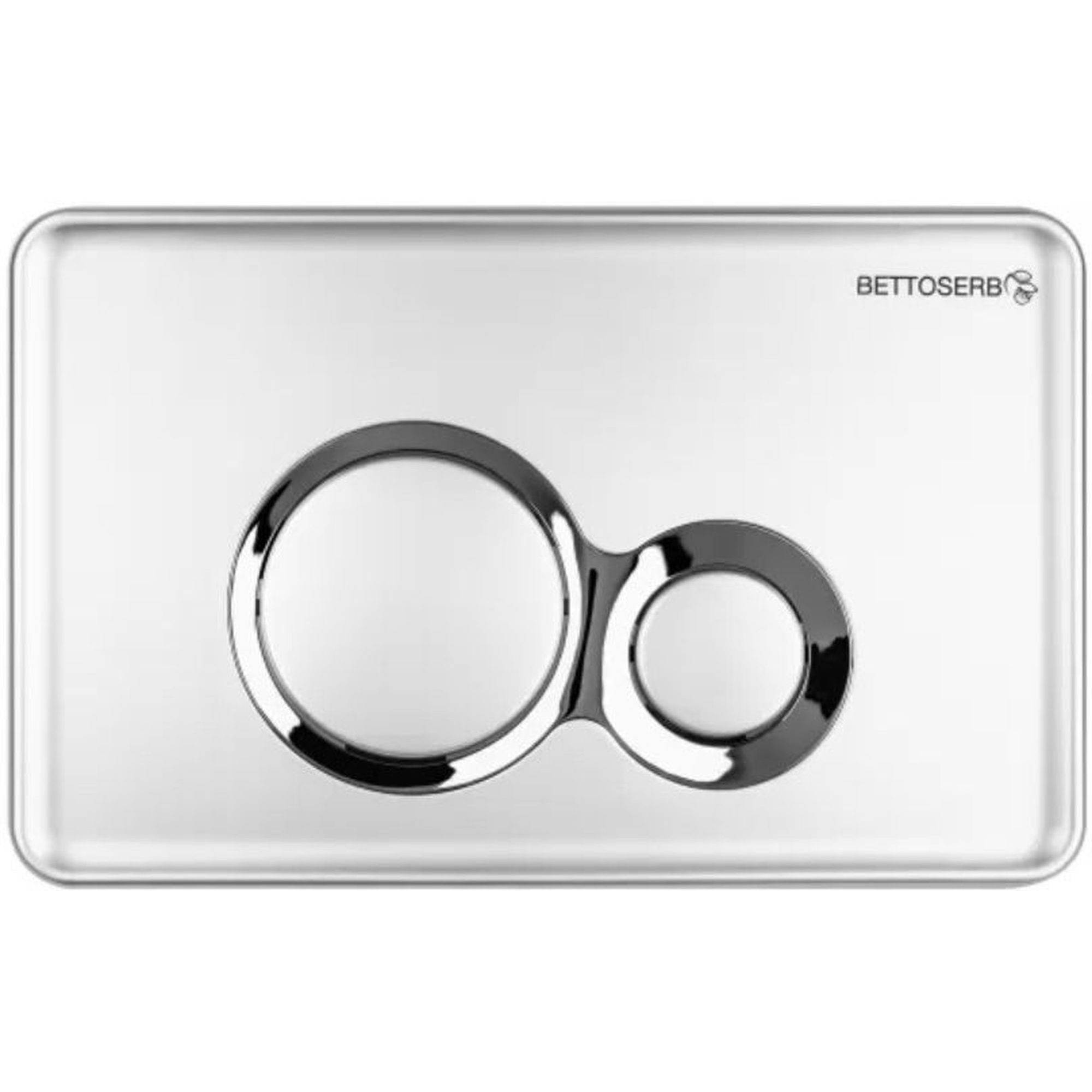 Система инсталляции для унитаза Bettoserb Sava Free Standing с клавишей смыва хром матовый/хром глянец 1637772