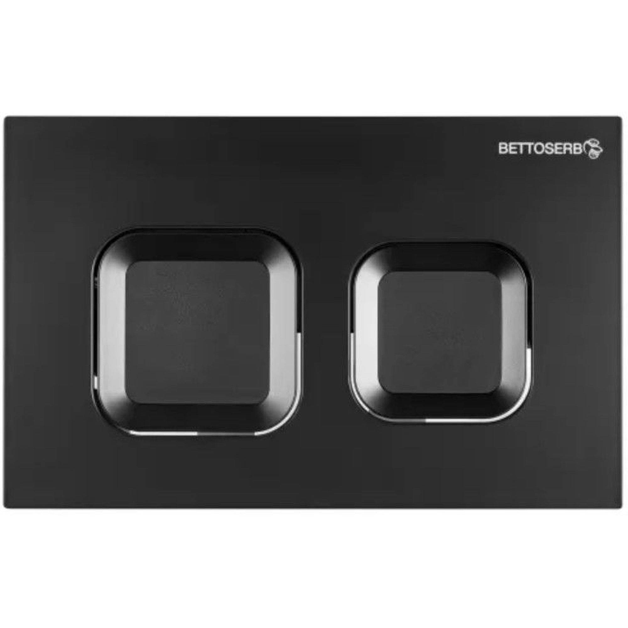 Система инсталляции для унитаза Bettoserb Sava Free Standing с клавишей смыва черный матовый квадратная 1637773