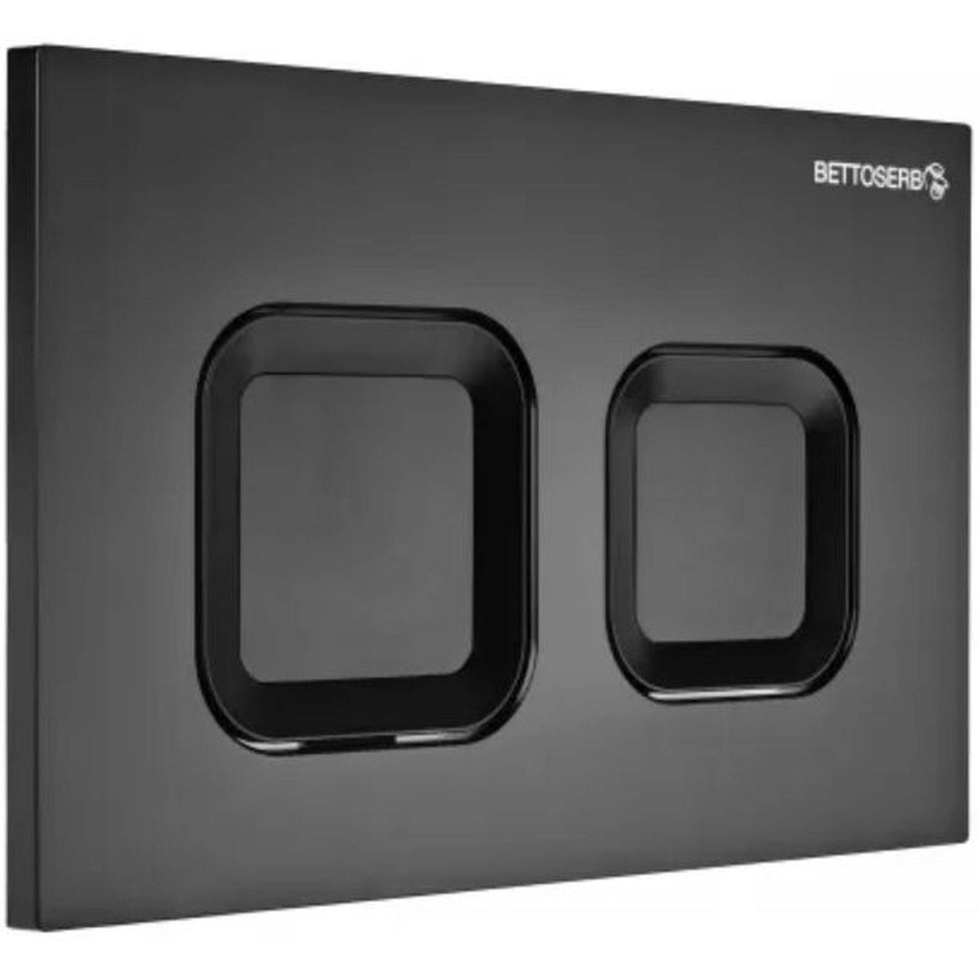 Система инсталляции для унитаза Bettoserb Sava Free Standing с клавишей смыва черный матовый квадратная 1637773