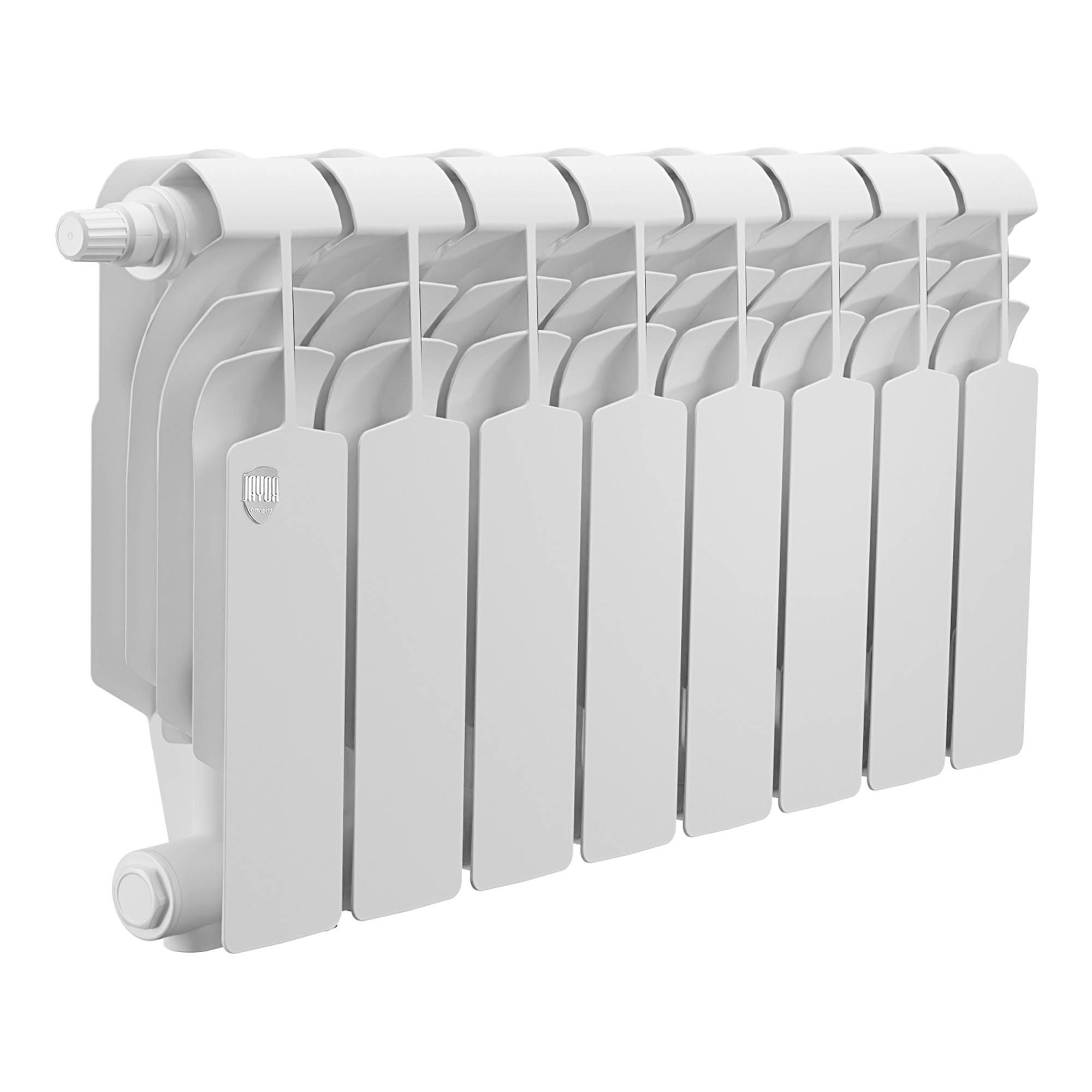 Биметаллический радиатор Royal Thermo Vittoria Super 300 VDL80 8 секций нижнее подключение НС-1506385