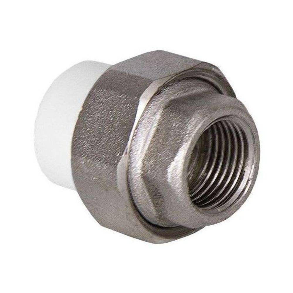 Заглушка резьбовая TEBO PP-R 20x1/2 серая 1426354