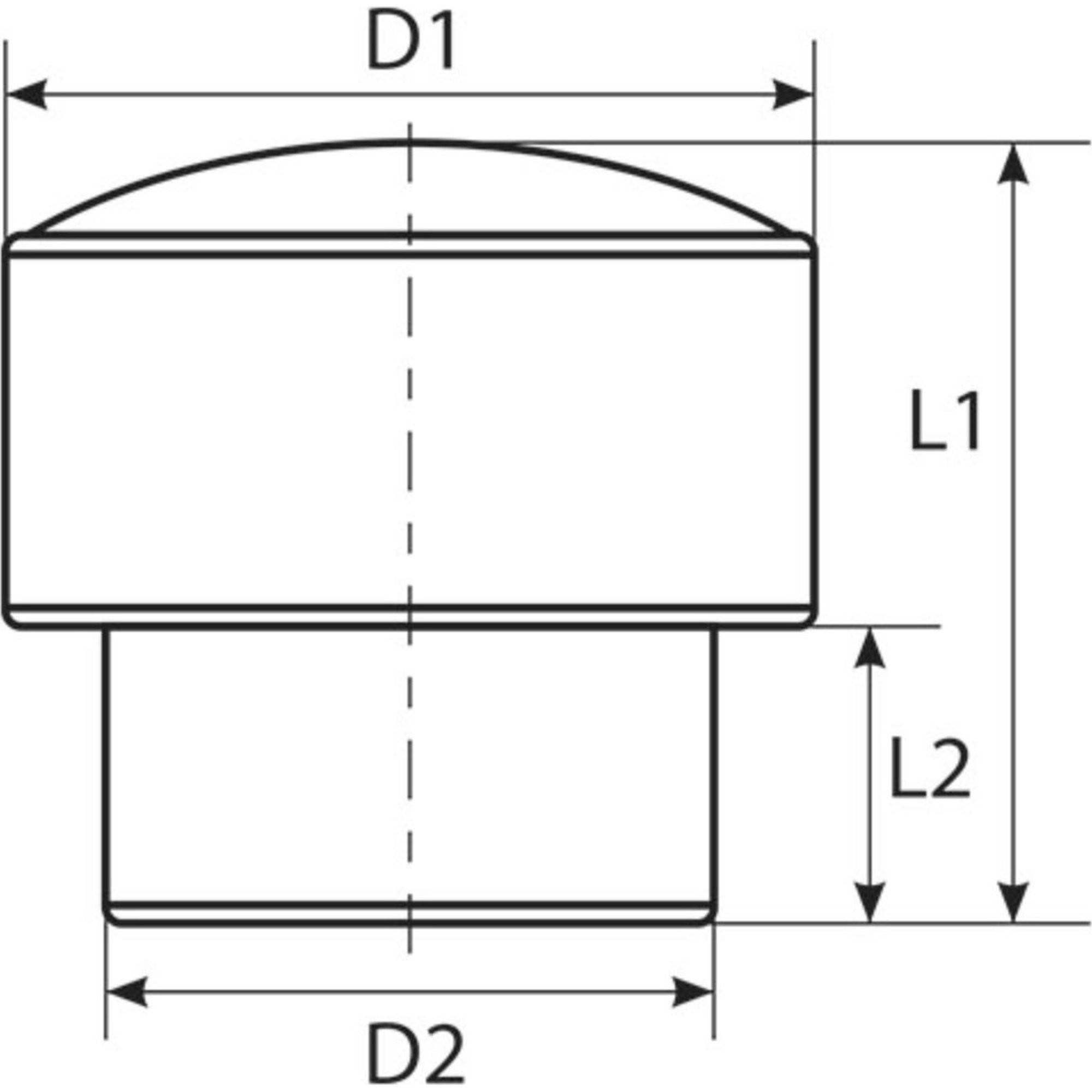 Заглушка TEBO PP-R для коллектора 40 мм белая 030091431