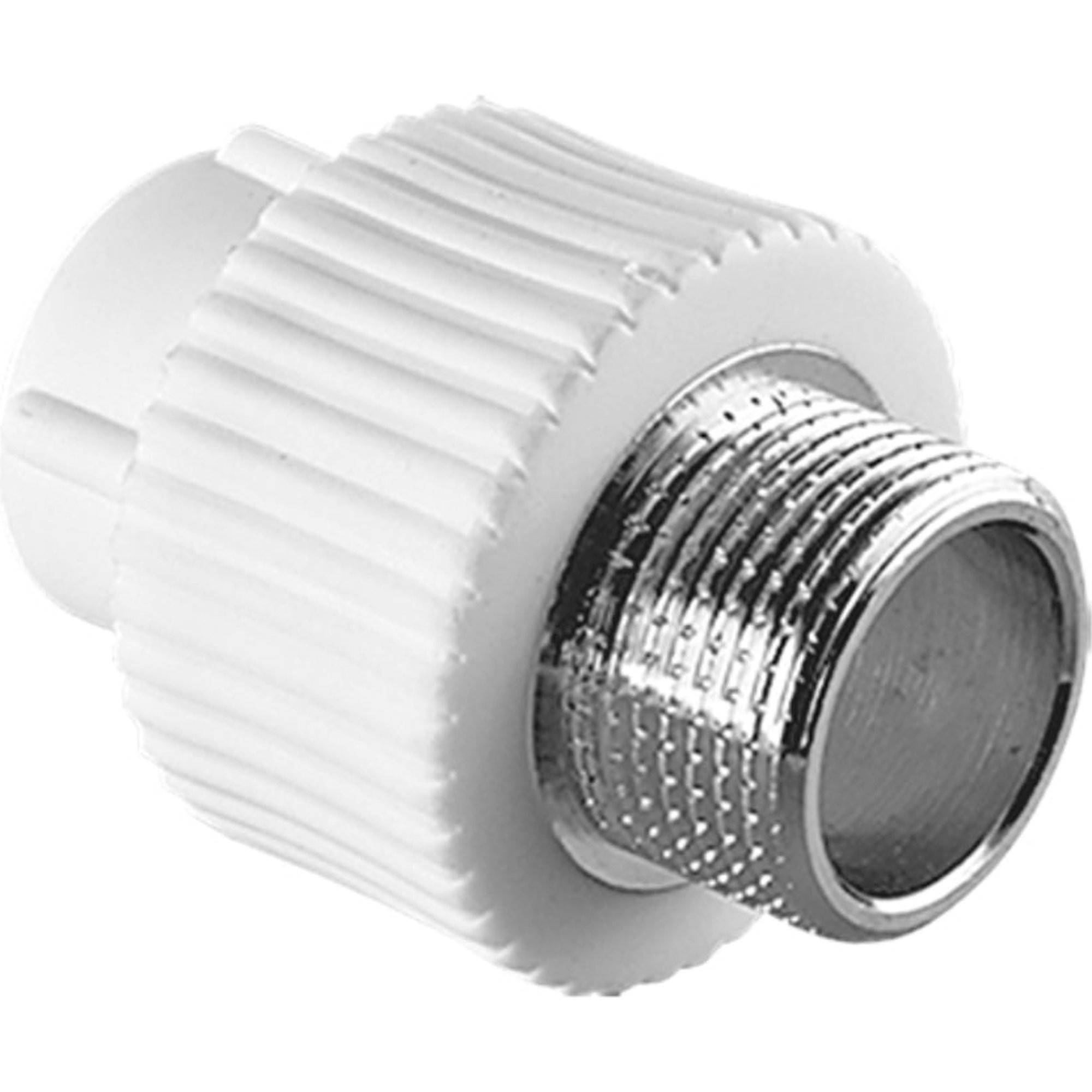 Муфта комбинированная TEBO PP-R 32x3/4 НР белая 030023608