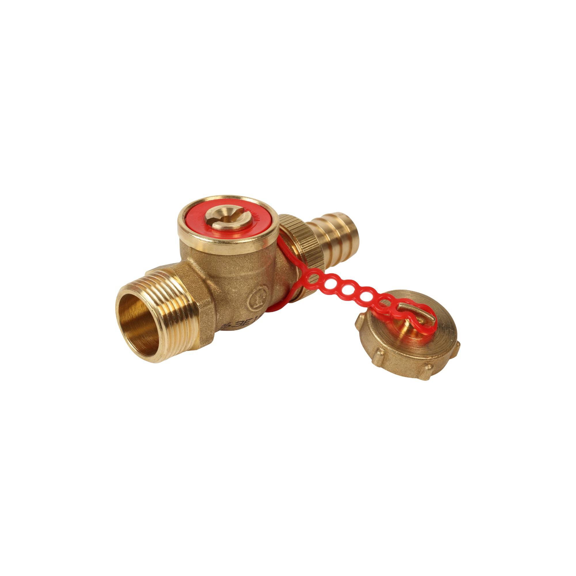 Кран шаровой Giacomini R608 выпускной 3/8 НР полный комплект R608Y012