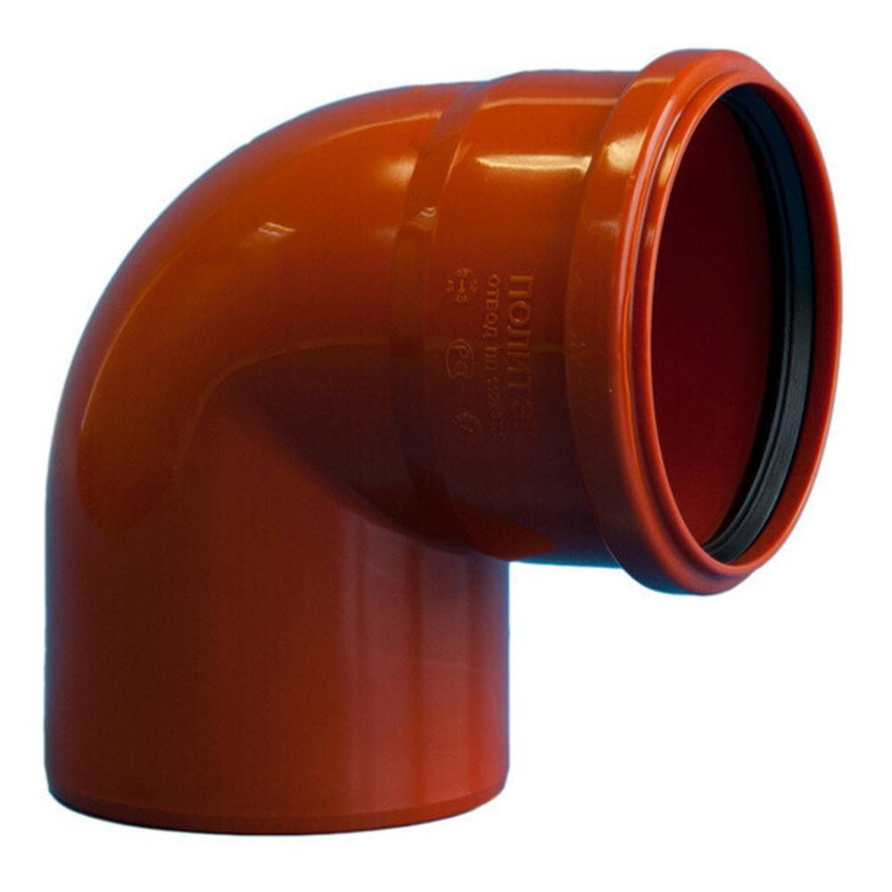 Отвод для наружной канализации ПОЛИТЭК 110х87° 1306850