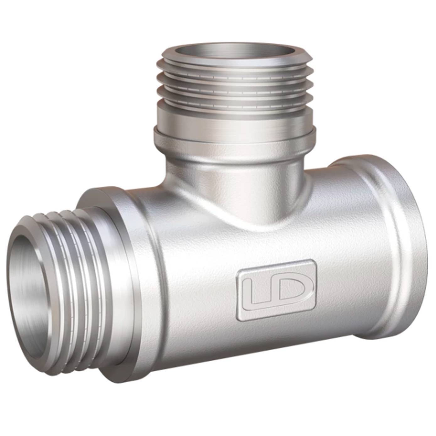 Соединение разъемное прямое LD американка DN20 вн-нр латунь никелированная LD.67.541.20