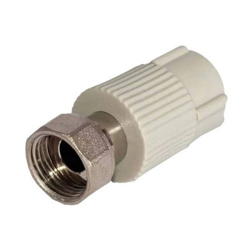 Муфта TEBO PP-R с накидной гайкой 25x1 серый 1476995