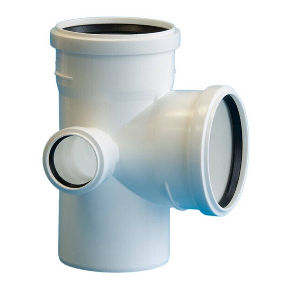 Крестовина двухплоскостная Политэк 110х110х50/87.5° для бесшумной канализации правая 1306778