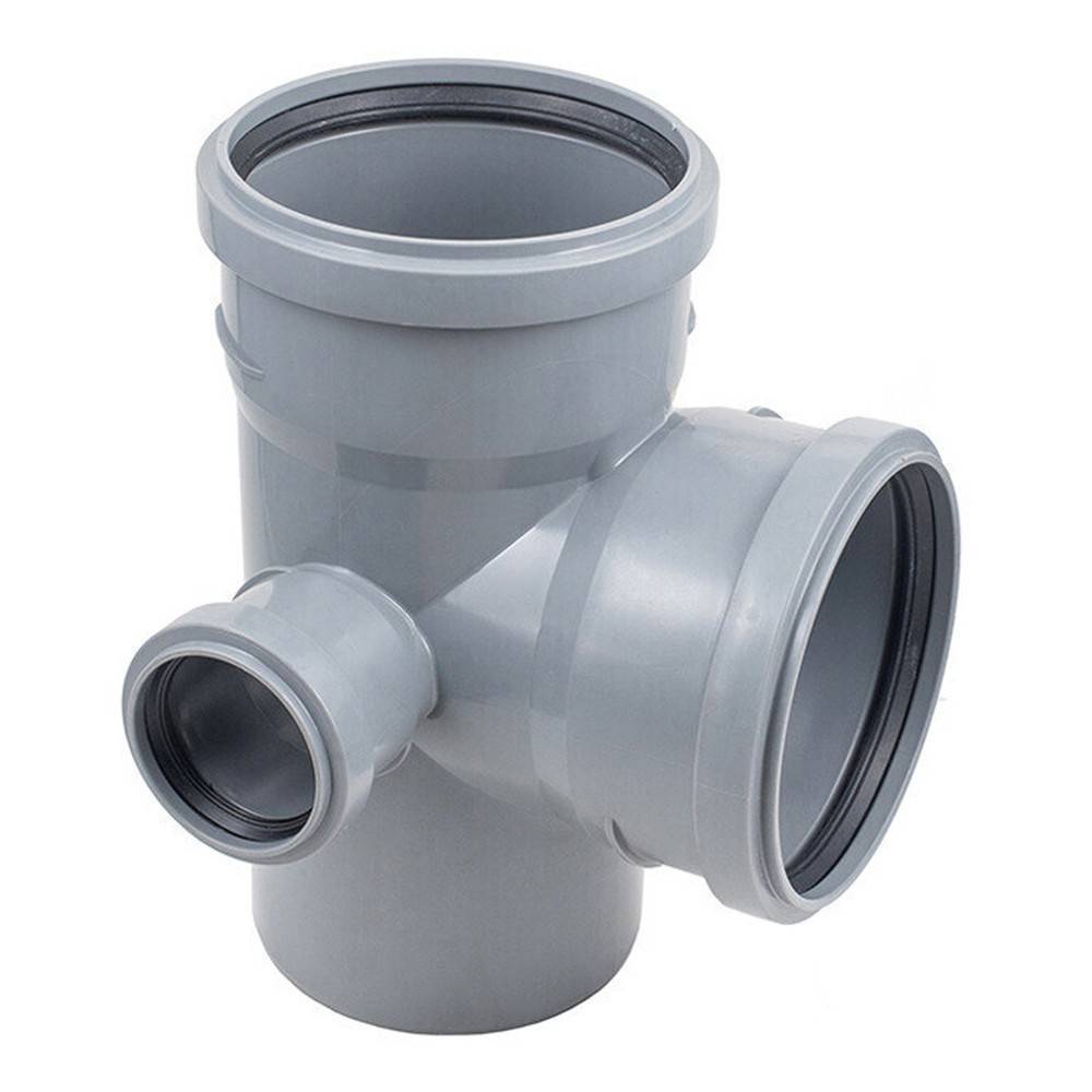 Крестовина двухплоскостная Политэк 110х110х50/87.5° для внутренней канализации левая 1306780