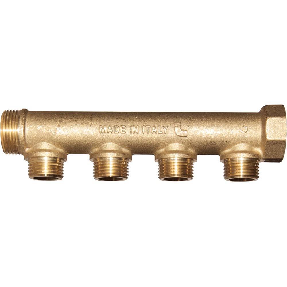 Коллектор сантехнический Giacomini 1 x 3/4 E на 4 выхода R580CY054