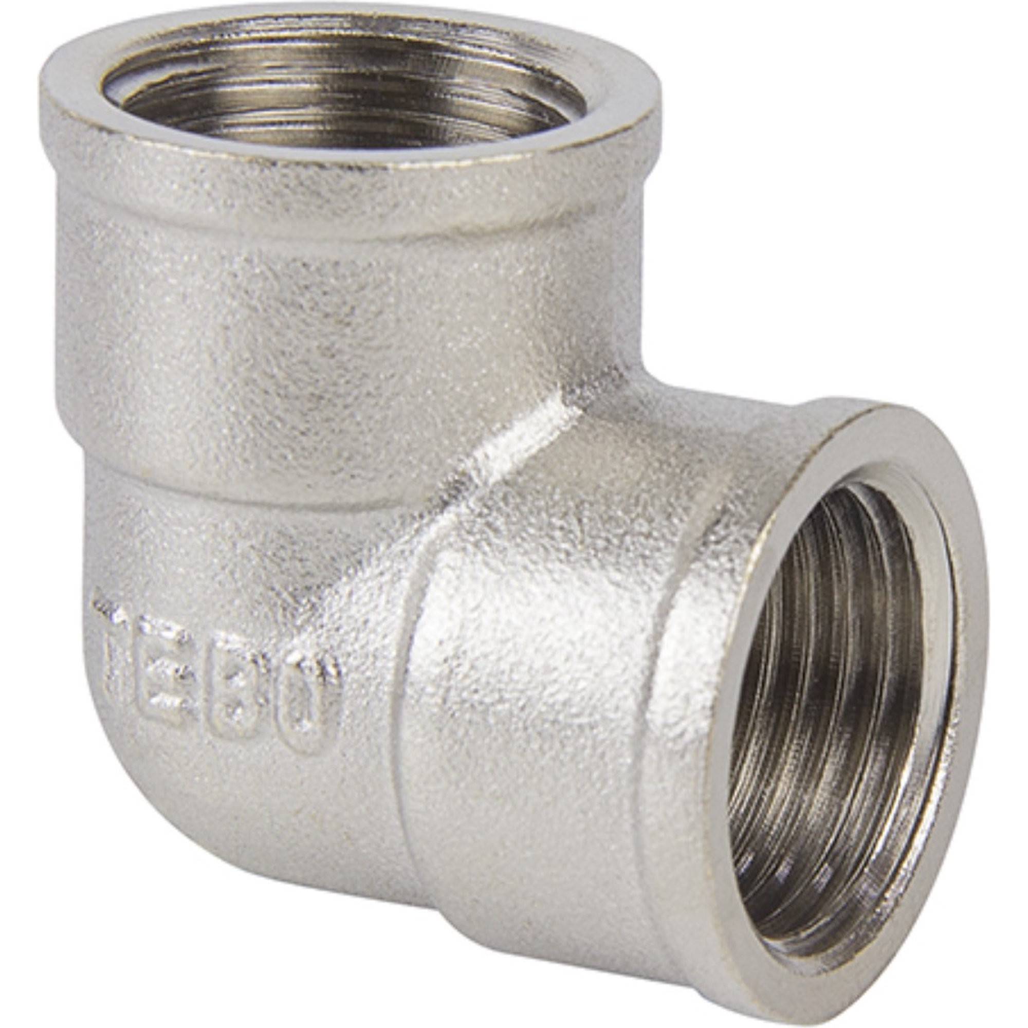 Угольник латунный TEBO 90 градусов 1/2 ВР 1715705