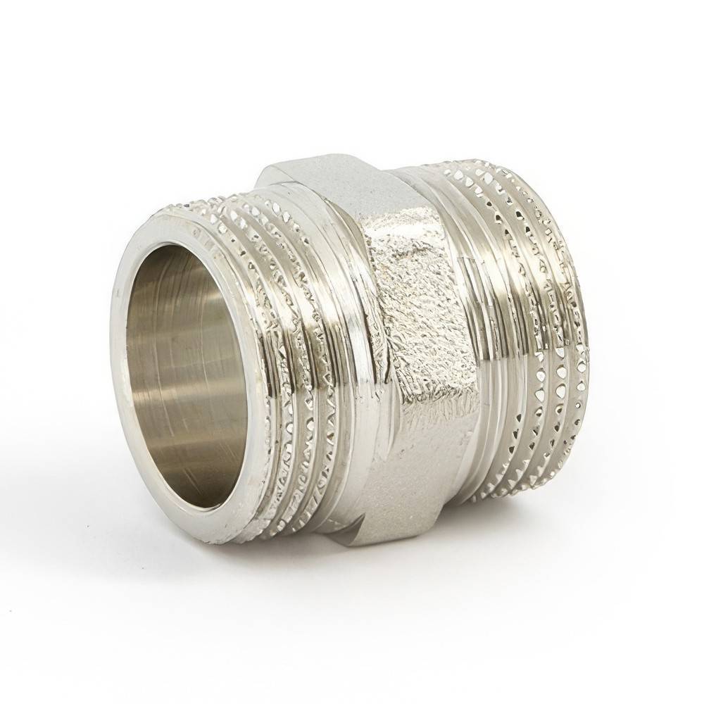 Ниппель Uni-Fitt 3/4 дюйма НР-НР никелированный 600N3000