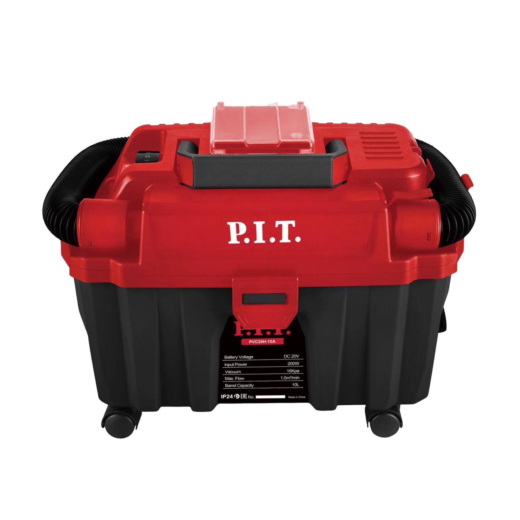 Аккумуляторный строительный пылесос P.I.T. PVC20H-10A 20 В 10 л PVC20H-10A