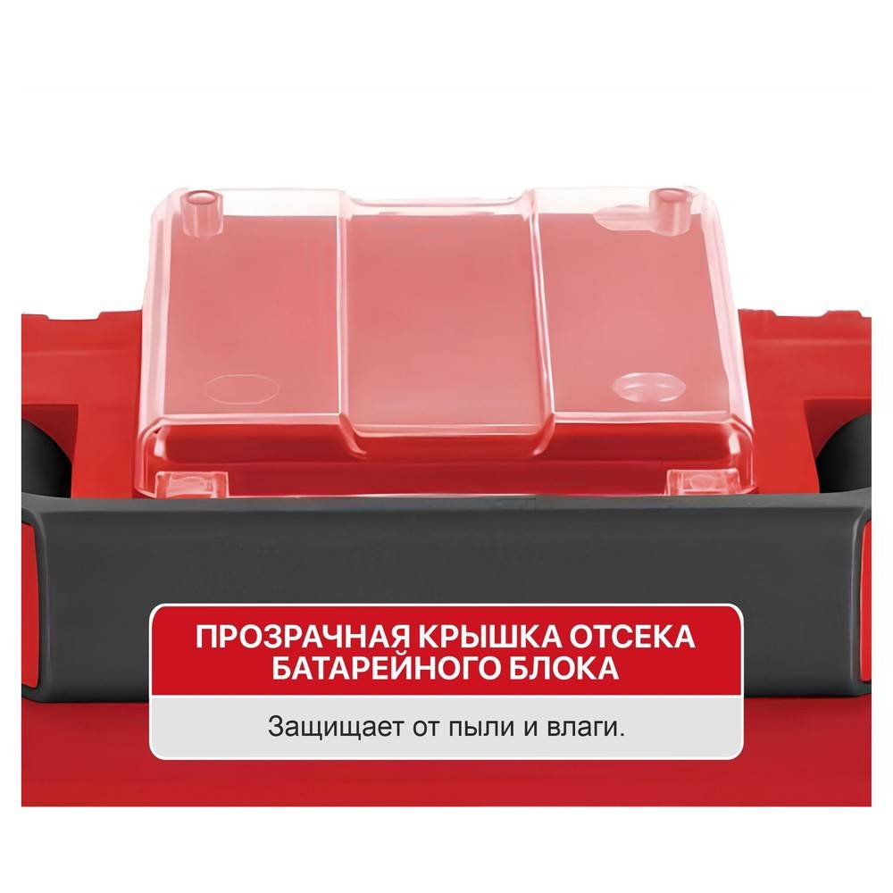 Аккумуляторный строительный пылесос P.I.T. PVC20H-10A 20 В 10 л PVC20H-10A