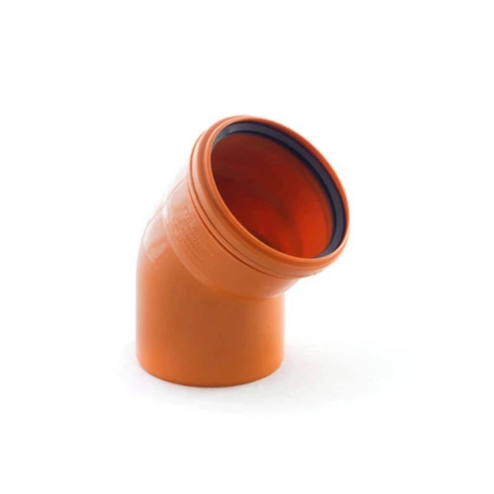 Отвод канализационный РТП ORANGE наружный 110х45° коричневый 1154182