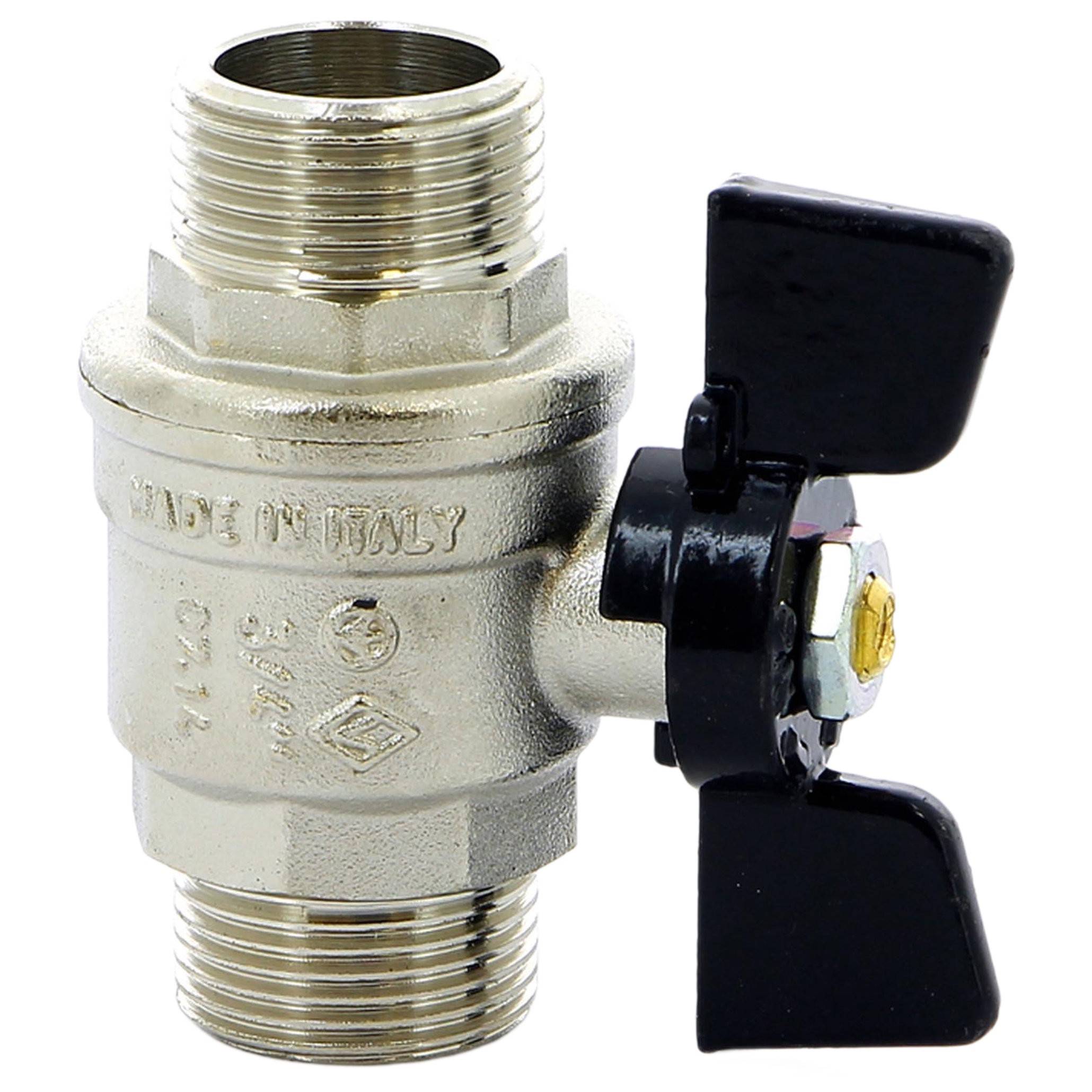 Кран шаровой BUGATTI Oregon 327 3/4 НН бабочка полнопроходный 3270005