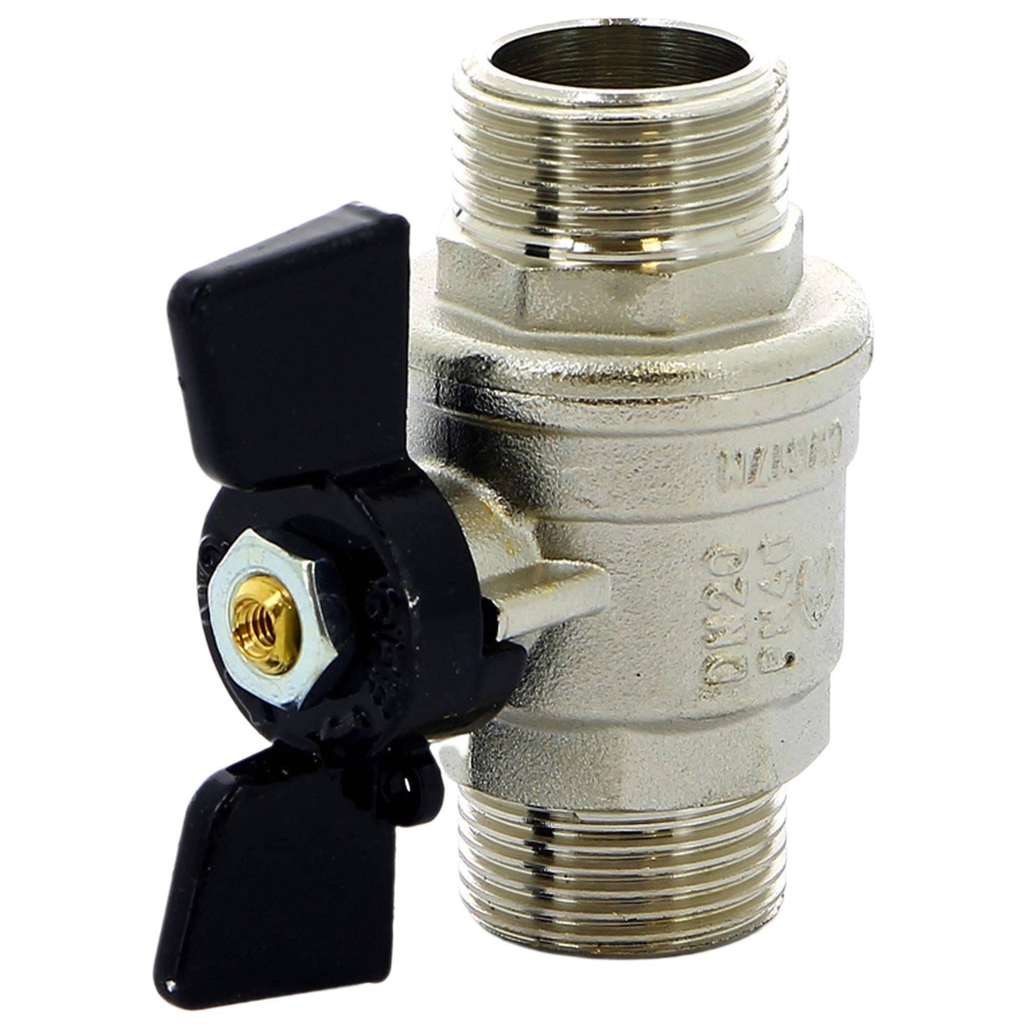 Кран шаровой BUGATTI Oregon 327 3/4 НН бабочка полнопроходный 3270005