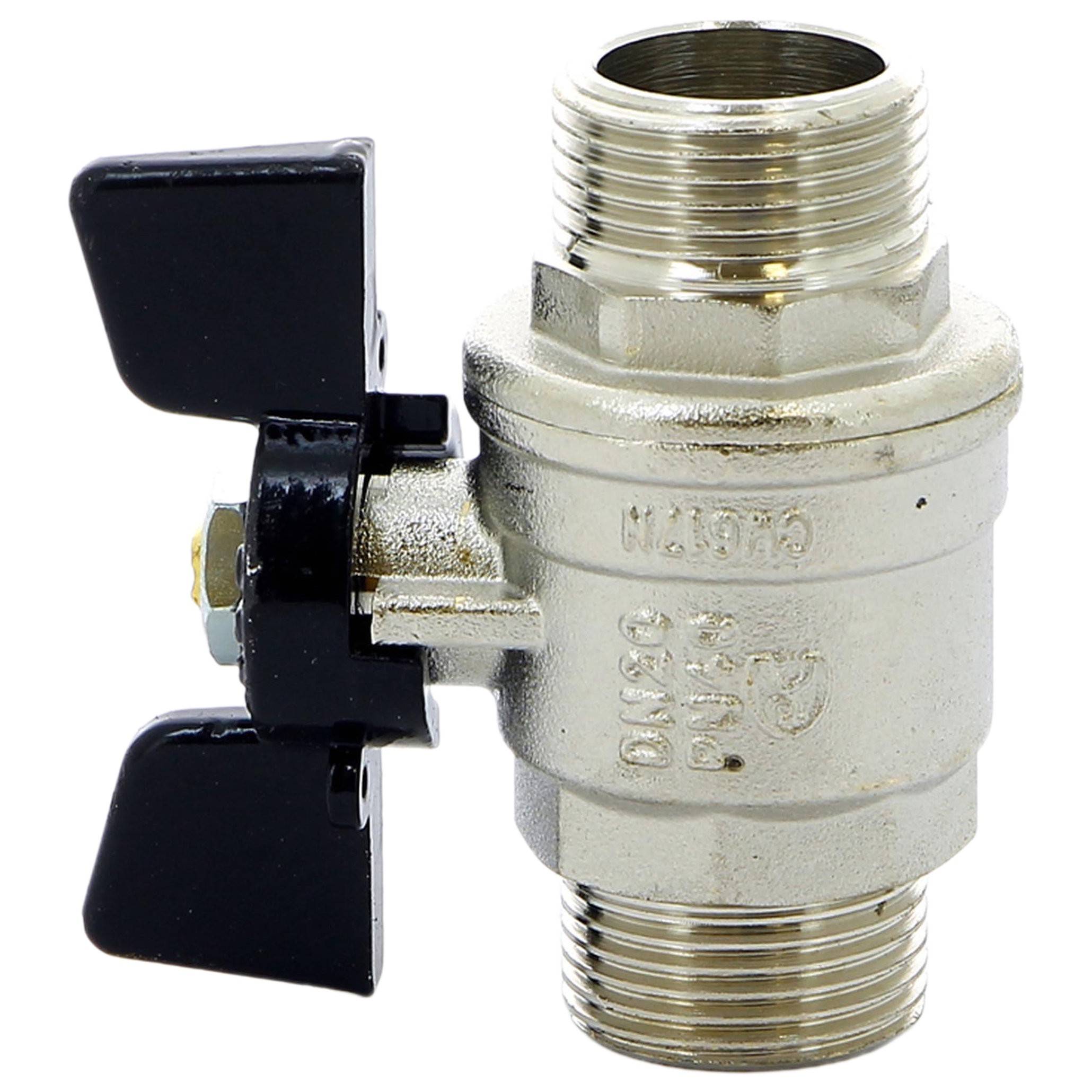 Кран шаровой BUGATTI Oregon 327 3/4 НН бабочка полнопроходный 3270005