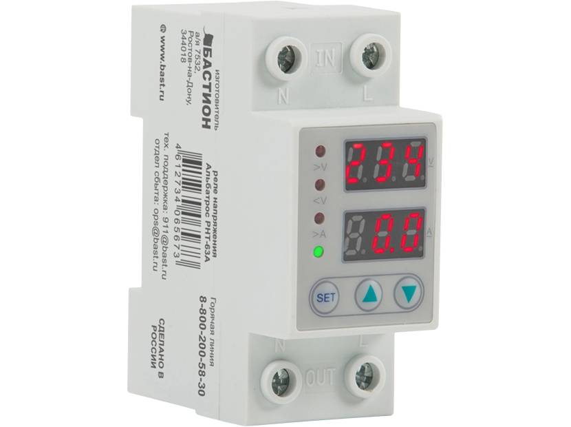 Реле напряжения Бастион Альбатрос РНТ-63А 63 А 602