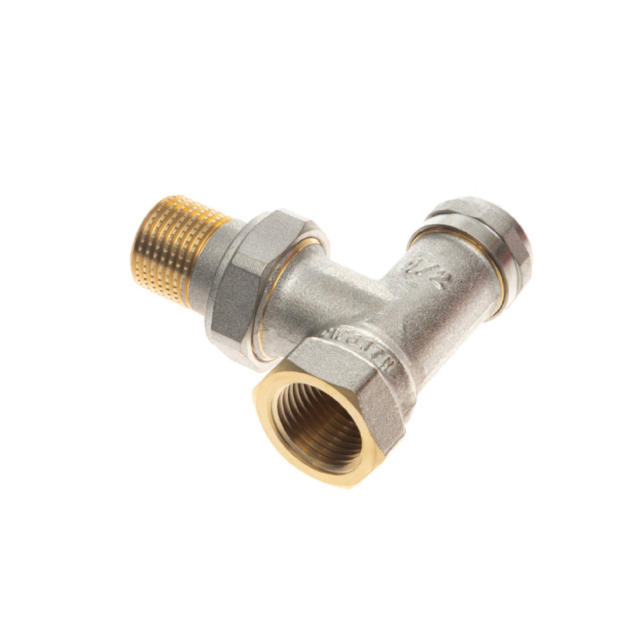 Клапан запорный радиаторный РИДАН LV угловой DN 15 PN 10 003L0144R