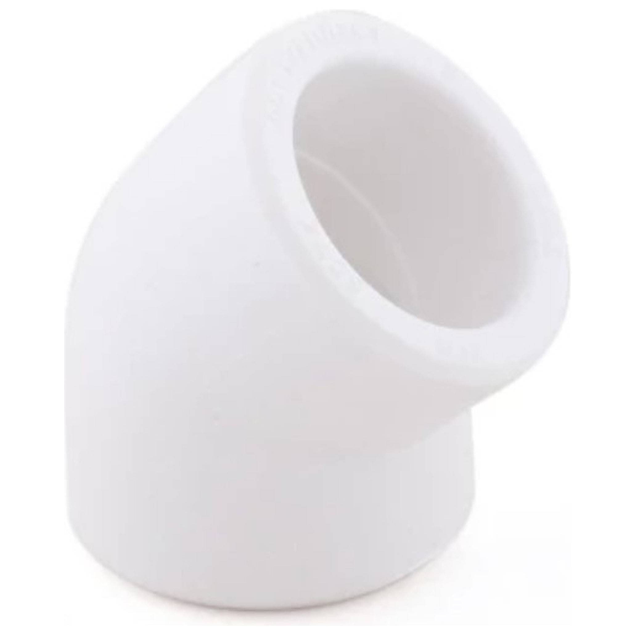 Угольник полипропиленовый РТП PP-R 25 мм 45 градусов PN25 белый 1143267