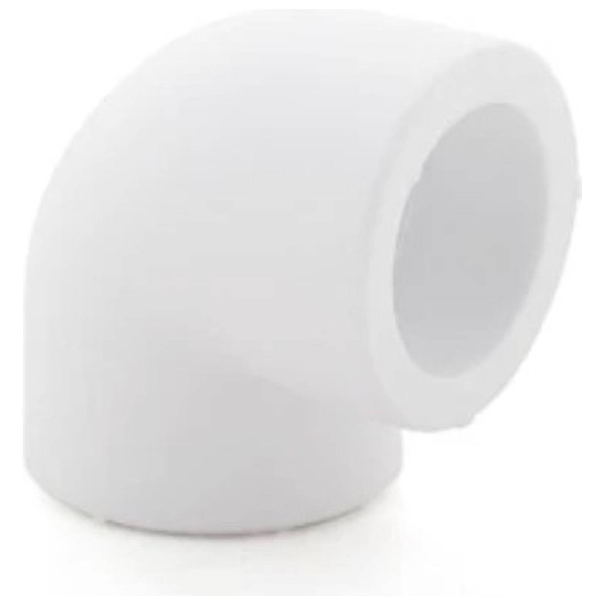 Угольник полипропиленовый РТП PP-R 25 мм 90 градусов PN25 белый 1143268