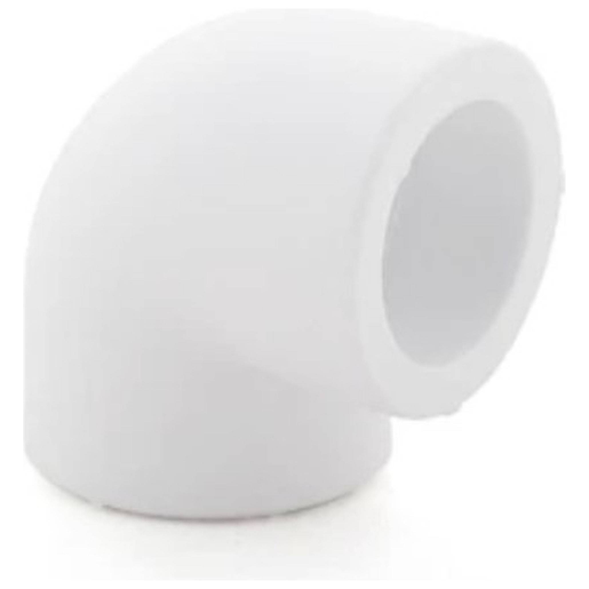 Угольник полипропиленовый РТП PP-R 50 мм 90 градусов PN25 белый 1143274