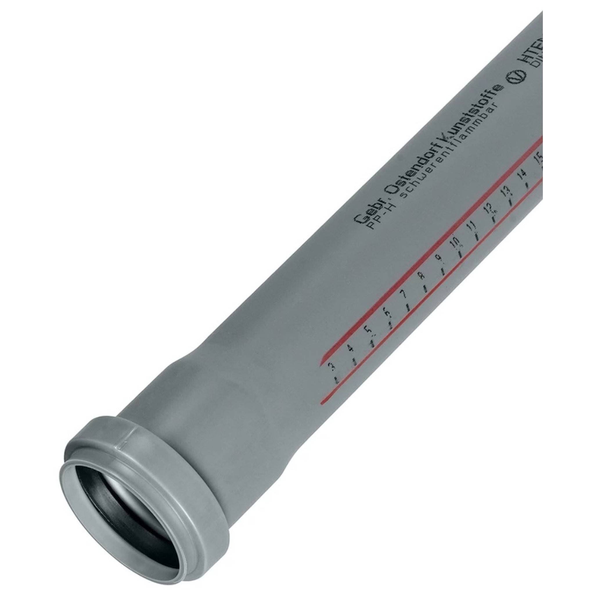 Труба канализационная внутренняя Ostendorf HTEM 50х500 мм PPs серая 1213167