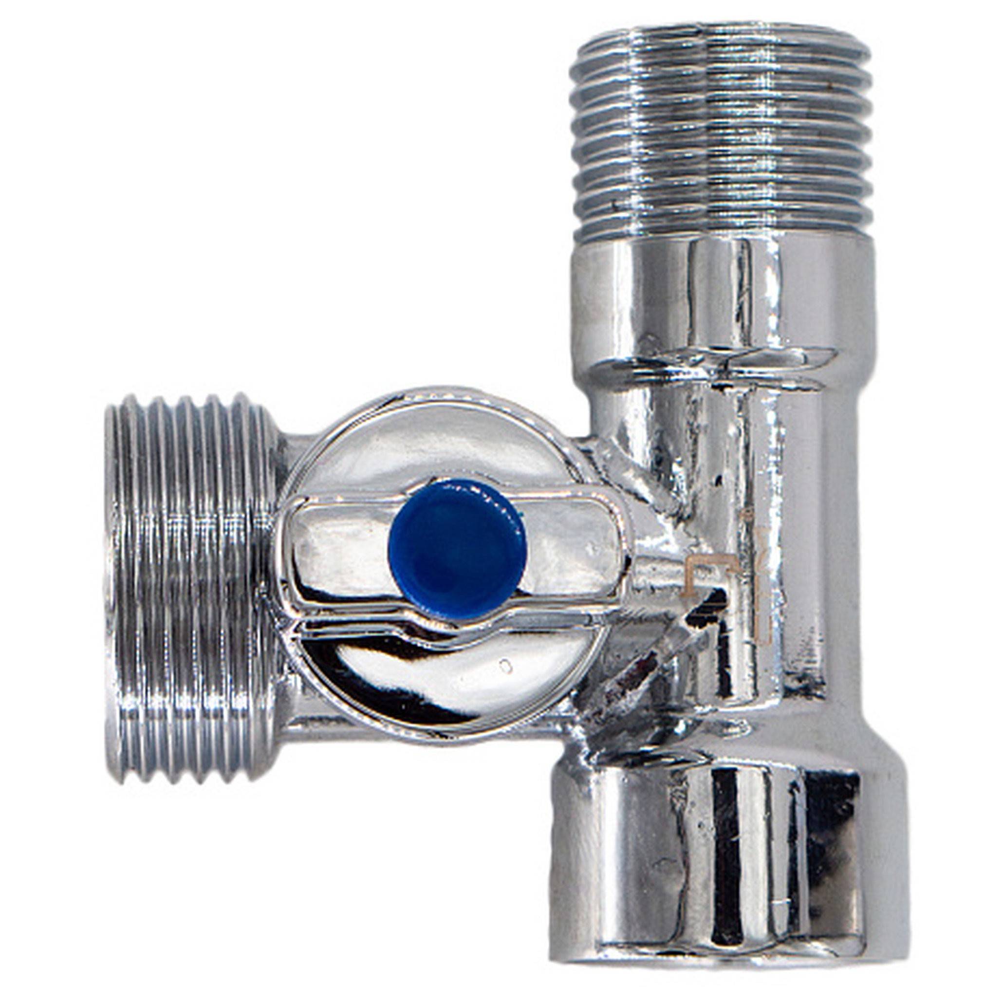 Кран шаровой для бытовых приборов CTM 1/2x3/4x1/2 г/ш/ш бабочка хром CA3H1234